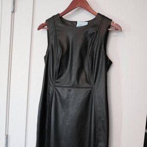Calvin Klein Faux Leather Bodycon Dress
